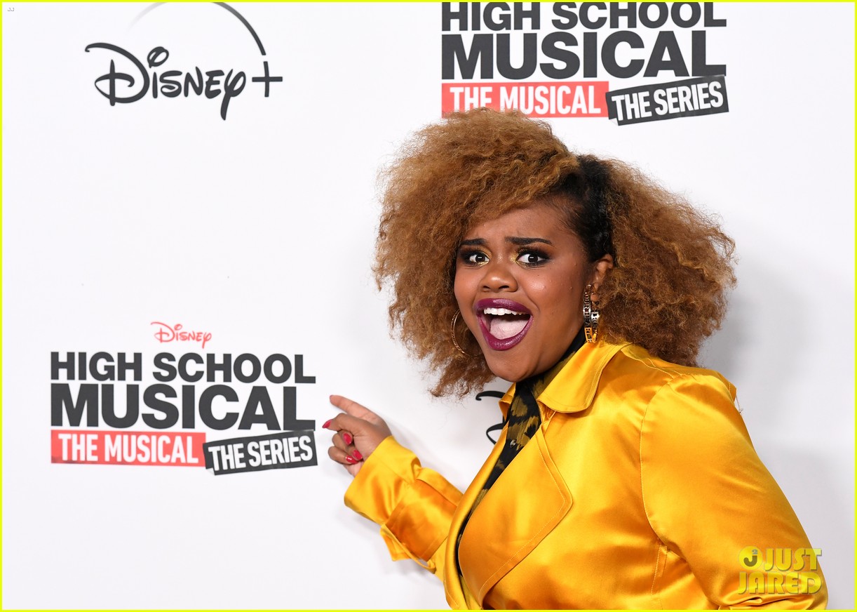 high school musical musical series cast gets silly at premiere 02