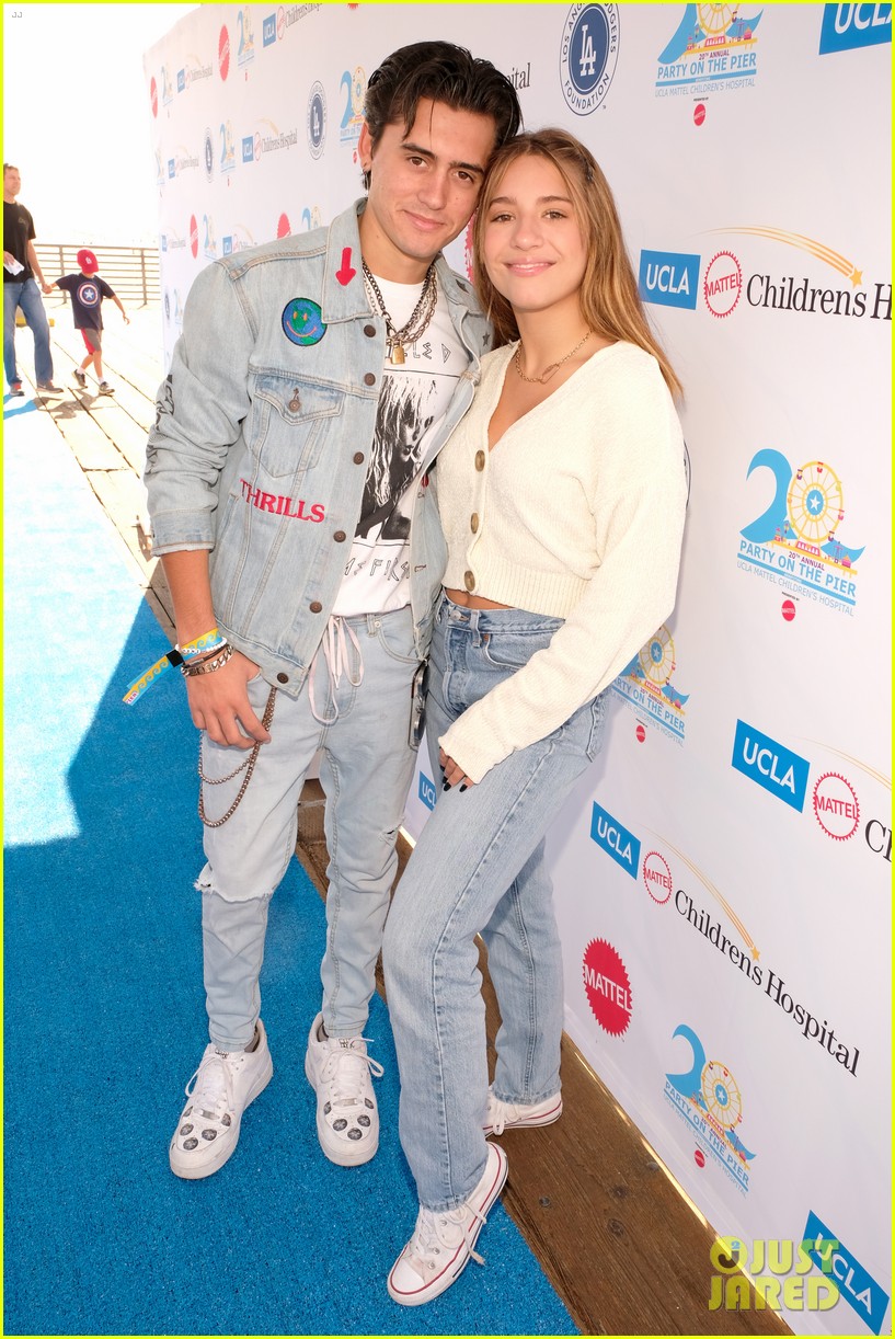 isaak presley kenzie ziegler couple up at ucla party on the pier 01