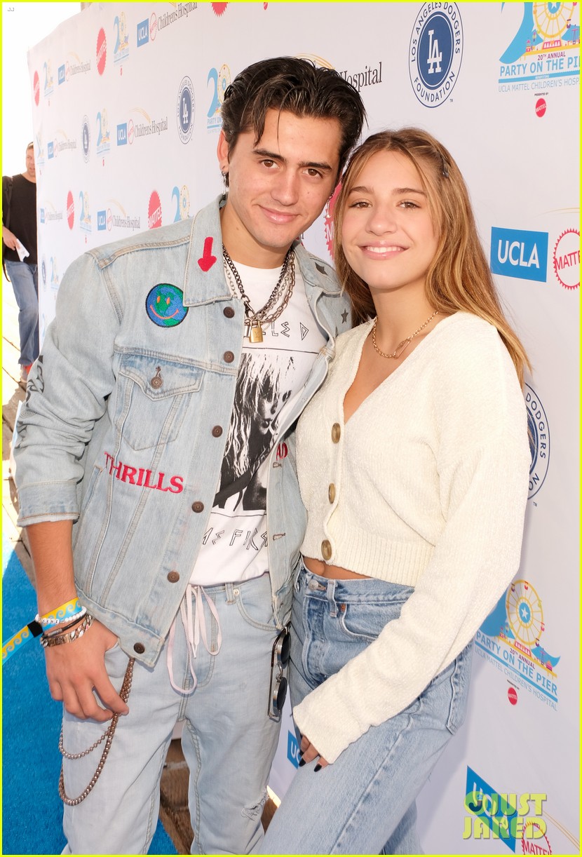isaak presley kenzie ziegler couple up at ucla party on the pier 23