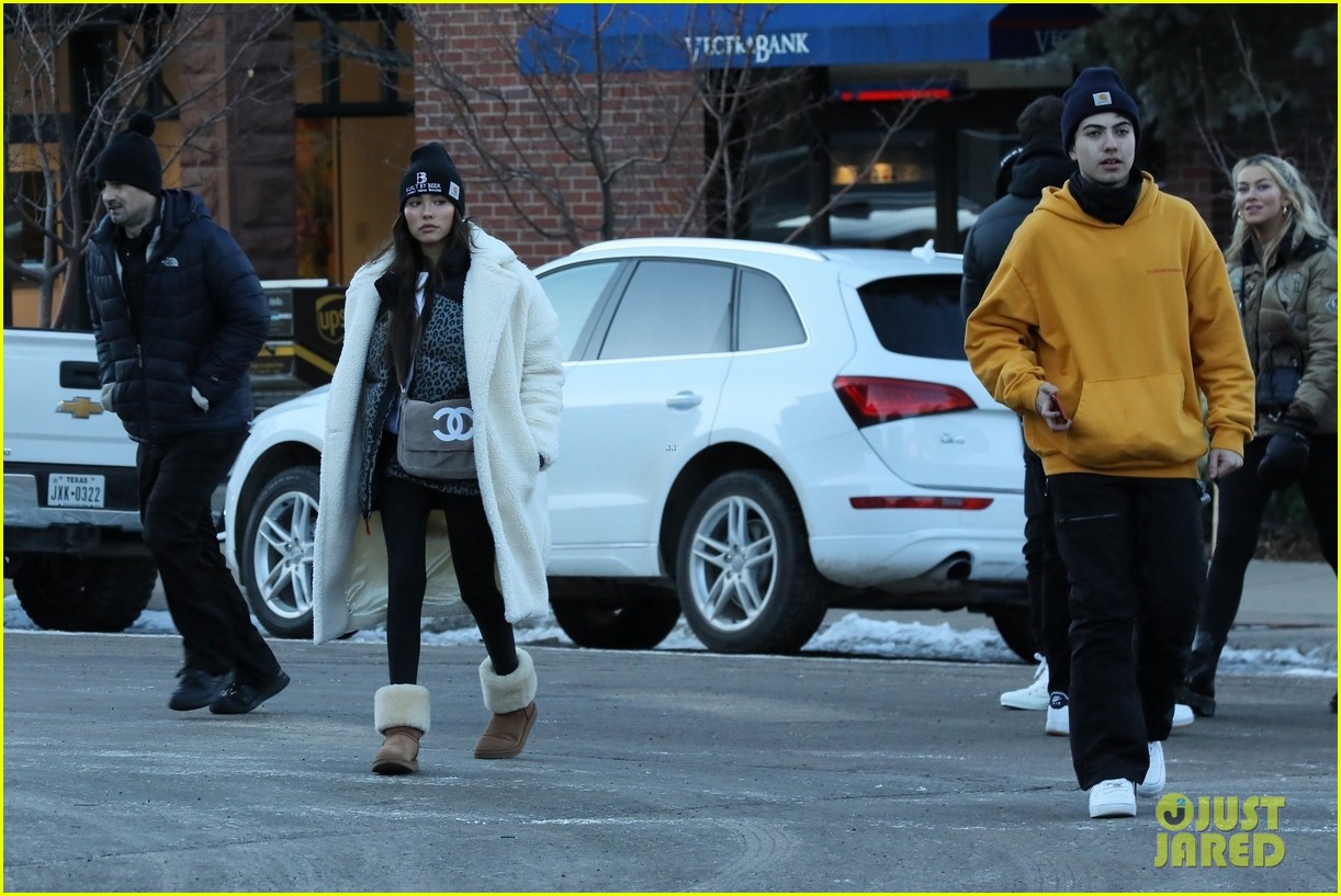 madison beer bundles up while shopping in aspen 01