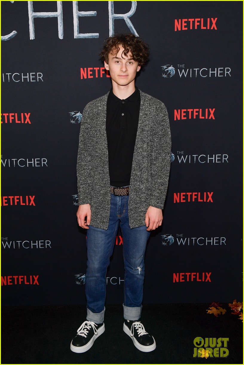 colin ford diego tinoco show support for the witcher premiere 03
