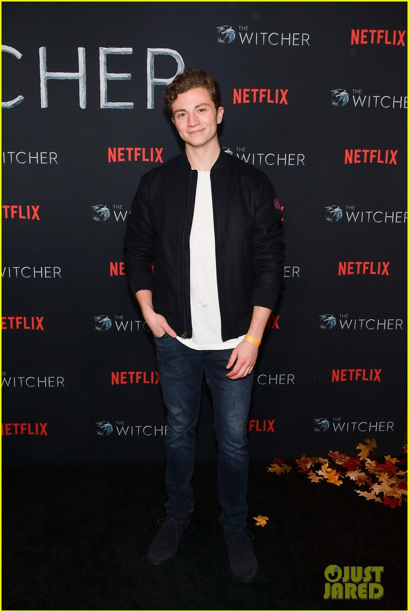 colin ford diego tinoco show support for the witcher premiere 04
