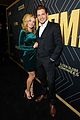 dominic sherwood attends showtime pre golden globes event with molly burnett 01