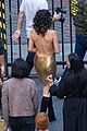 selena gomez backless gold dress video shoot la 05