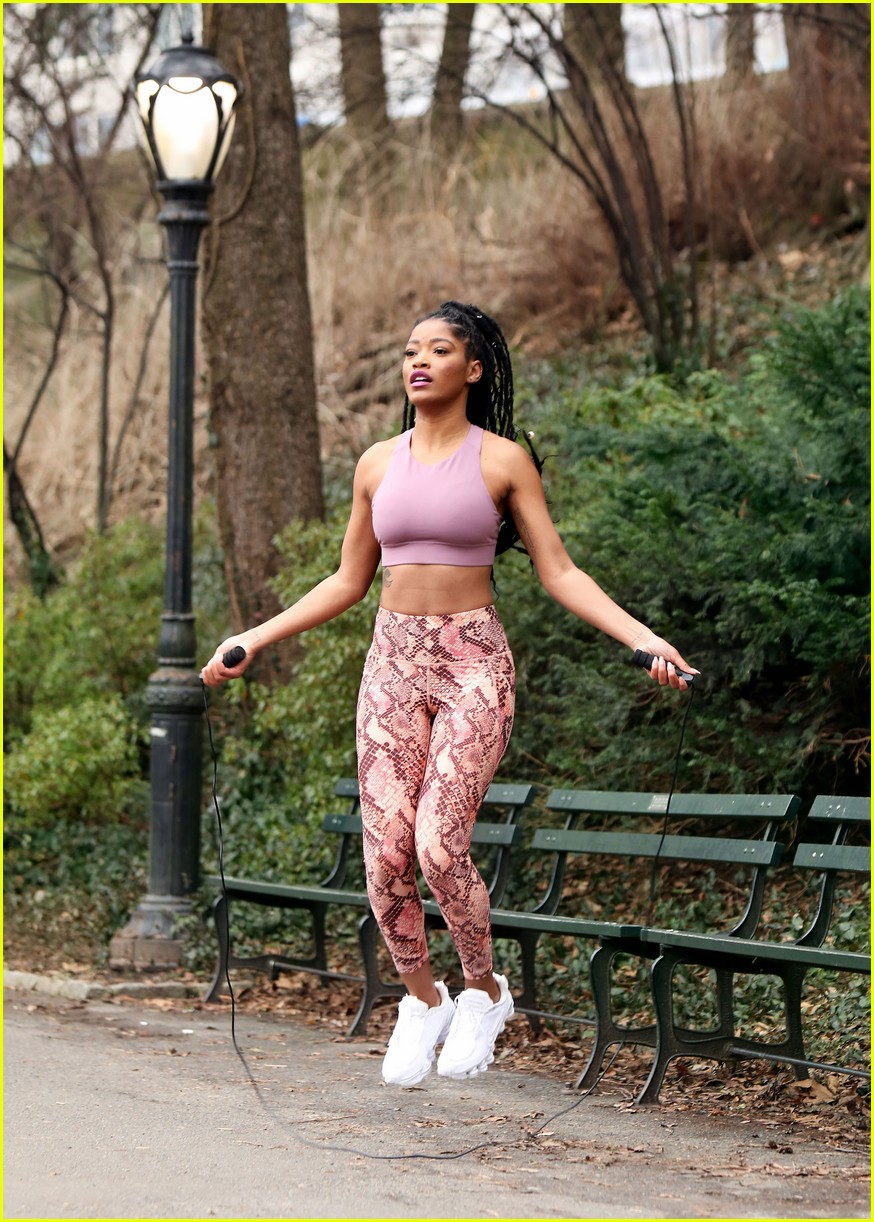 keke palmer works on fitness in nyc 01