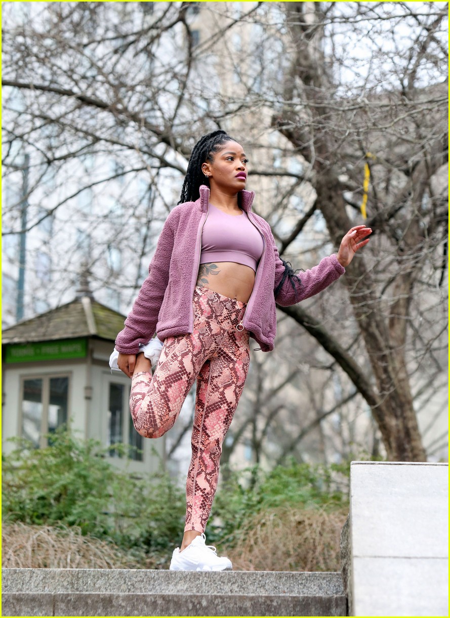 keke palmer works on fitness in nyc 05