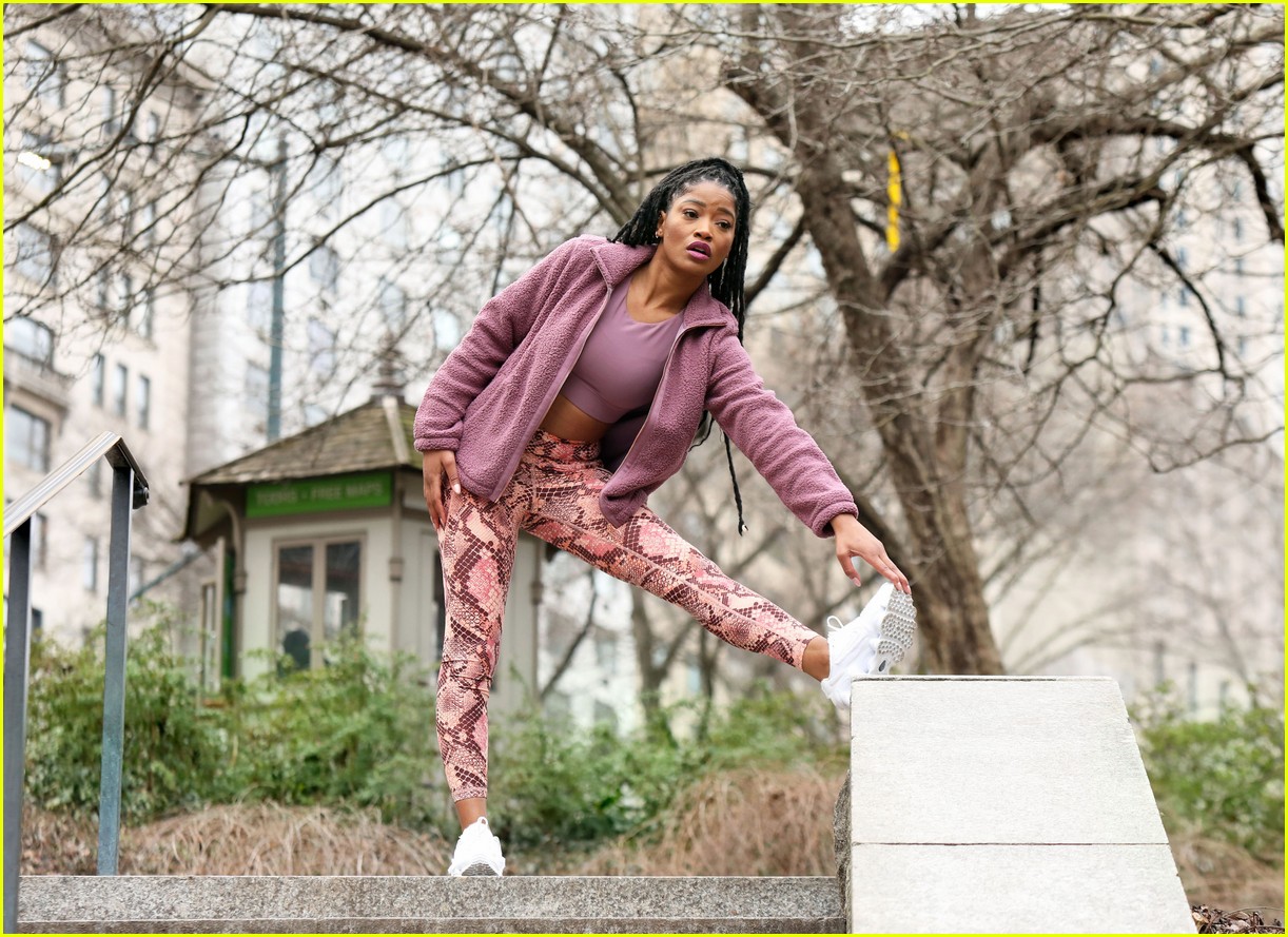 keke palmer works on fitness in nyc 08