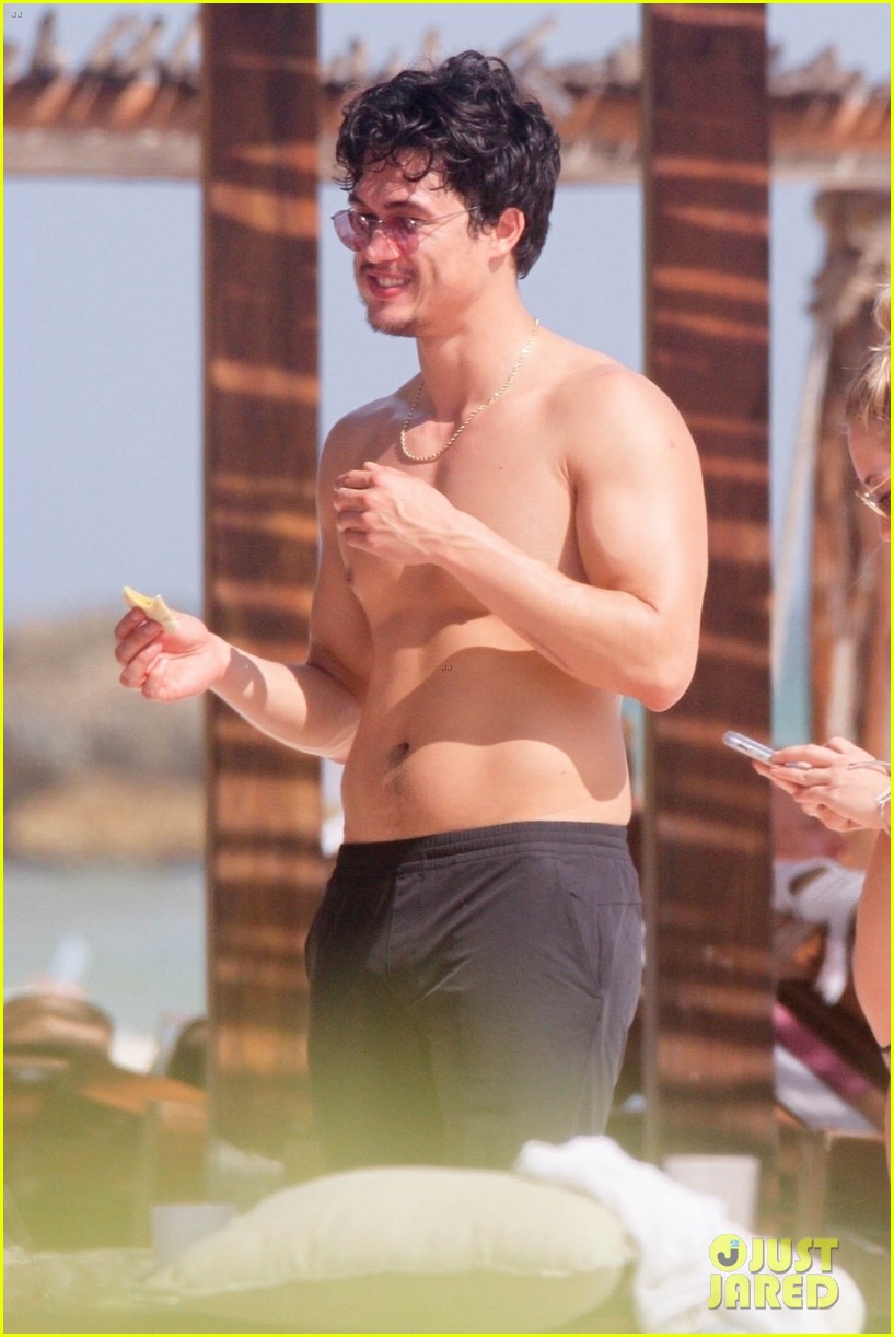 charles melton goes shirtless while vacationing with friends 02