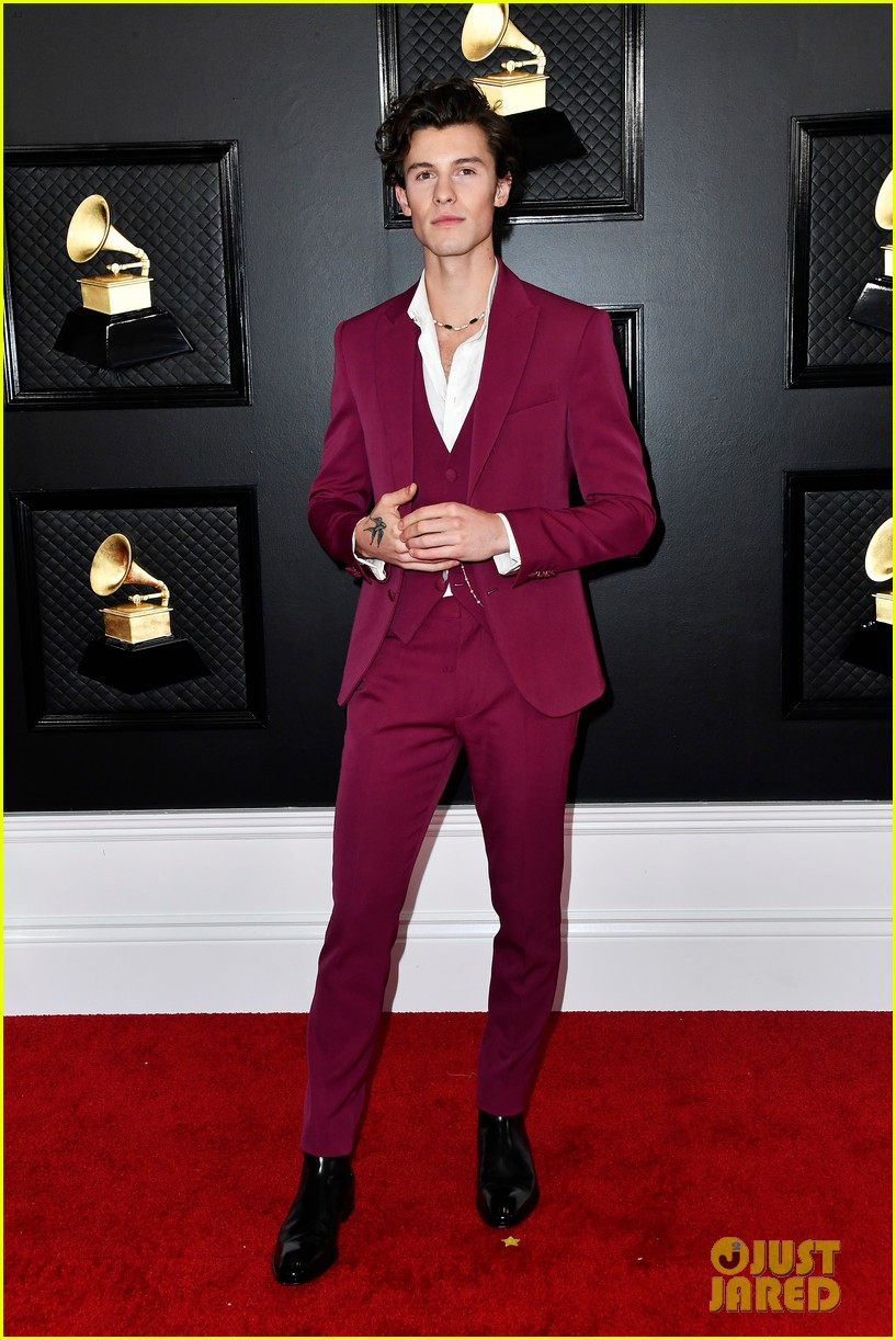 shawn mendes looks incredibly suave at grammys 05