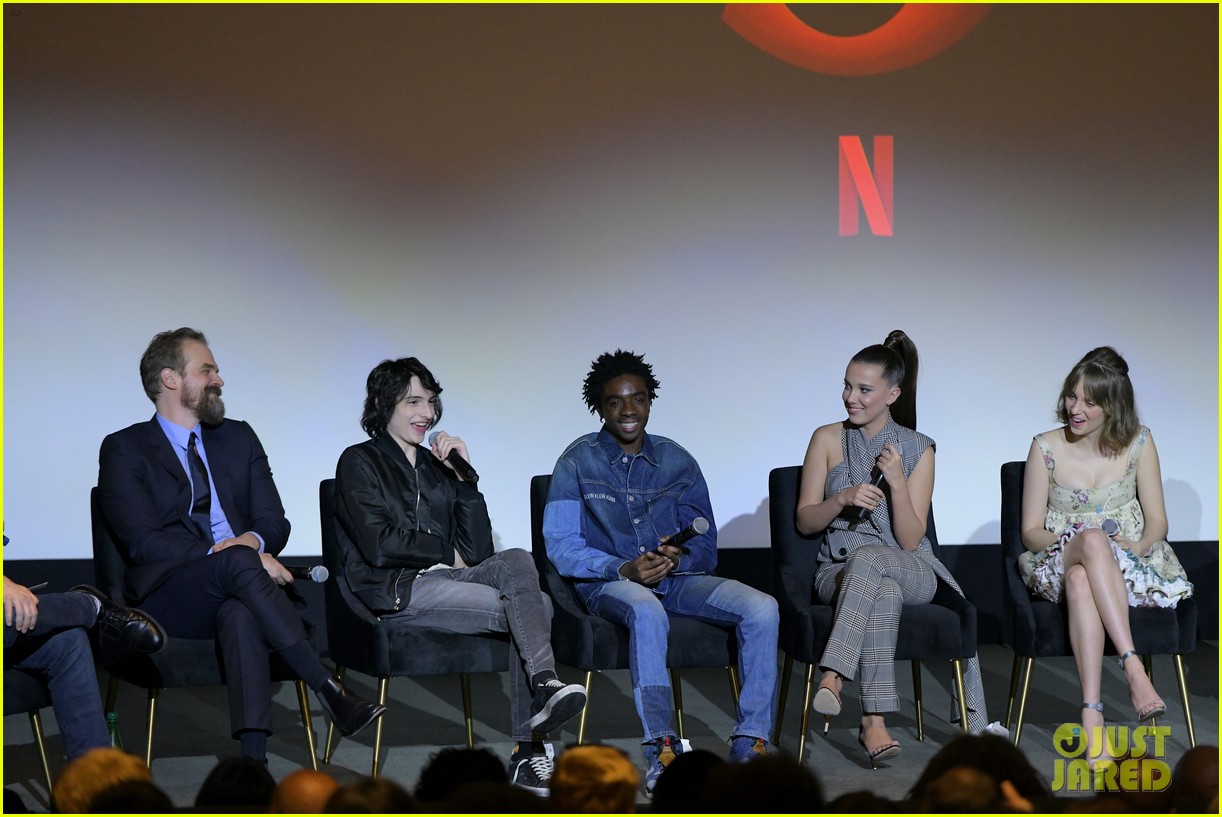 milly bobby brown stranger things cast chat about show at qa event 13