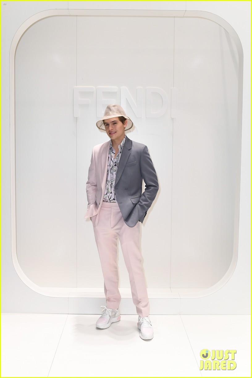 cody simpson dylan sprouse barbara palvin sit front row at fendi milan fashion show 54