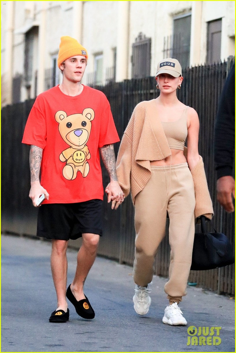 justin bieber clean shaven quality time with hailey 01