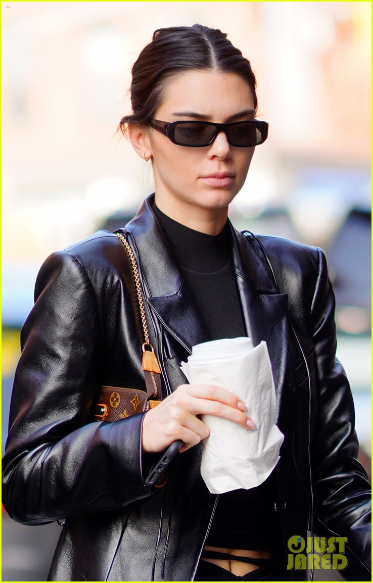 kendall jenner rocks matrix inspired outfit for lunch 06