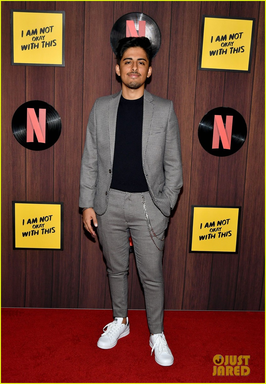 on my block more netflix stars at i am not okay with this premiere 01