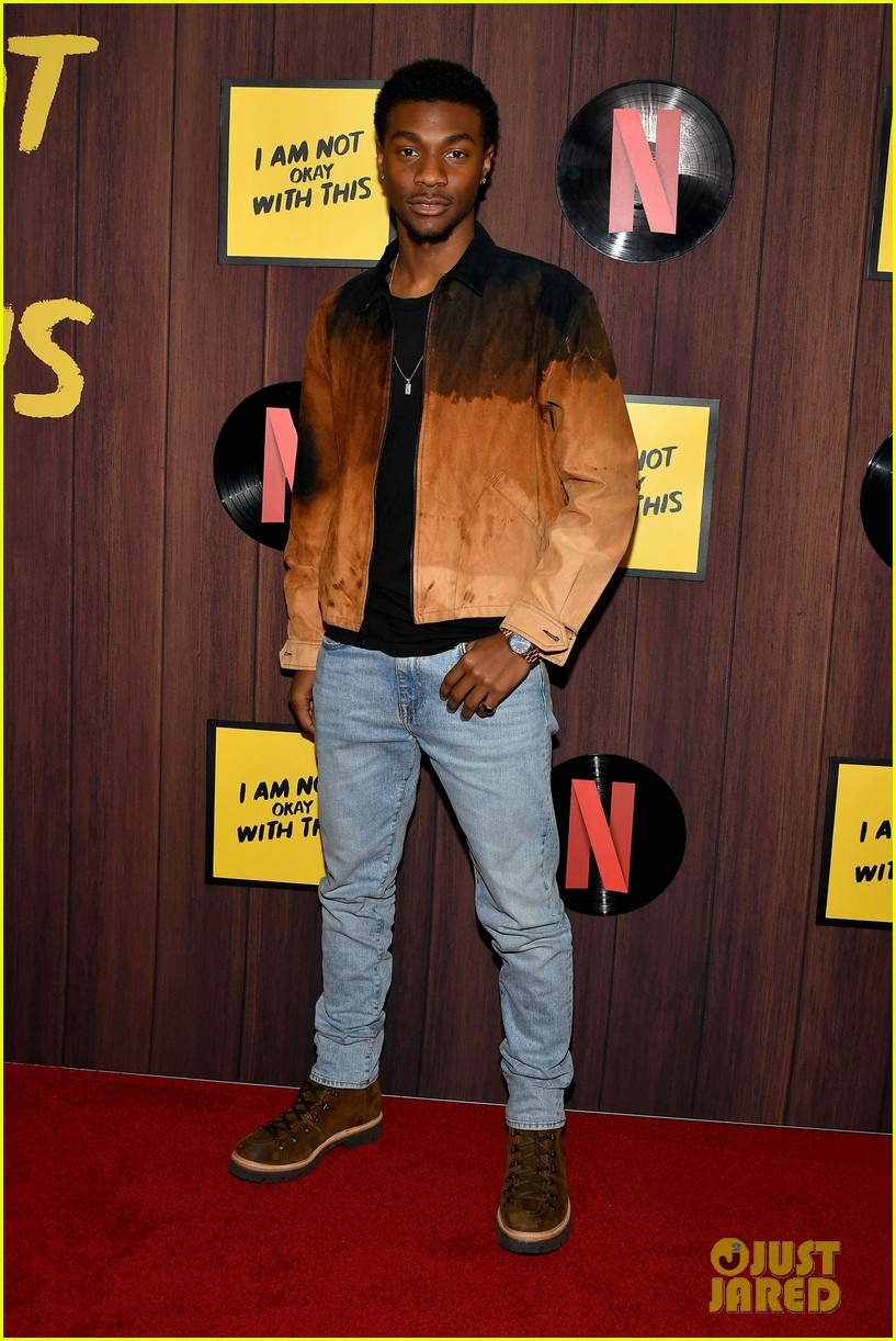 on my block more netflix stars at i am not okay with this premiere 10
