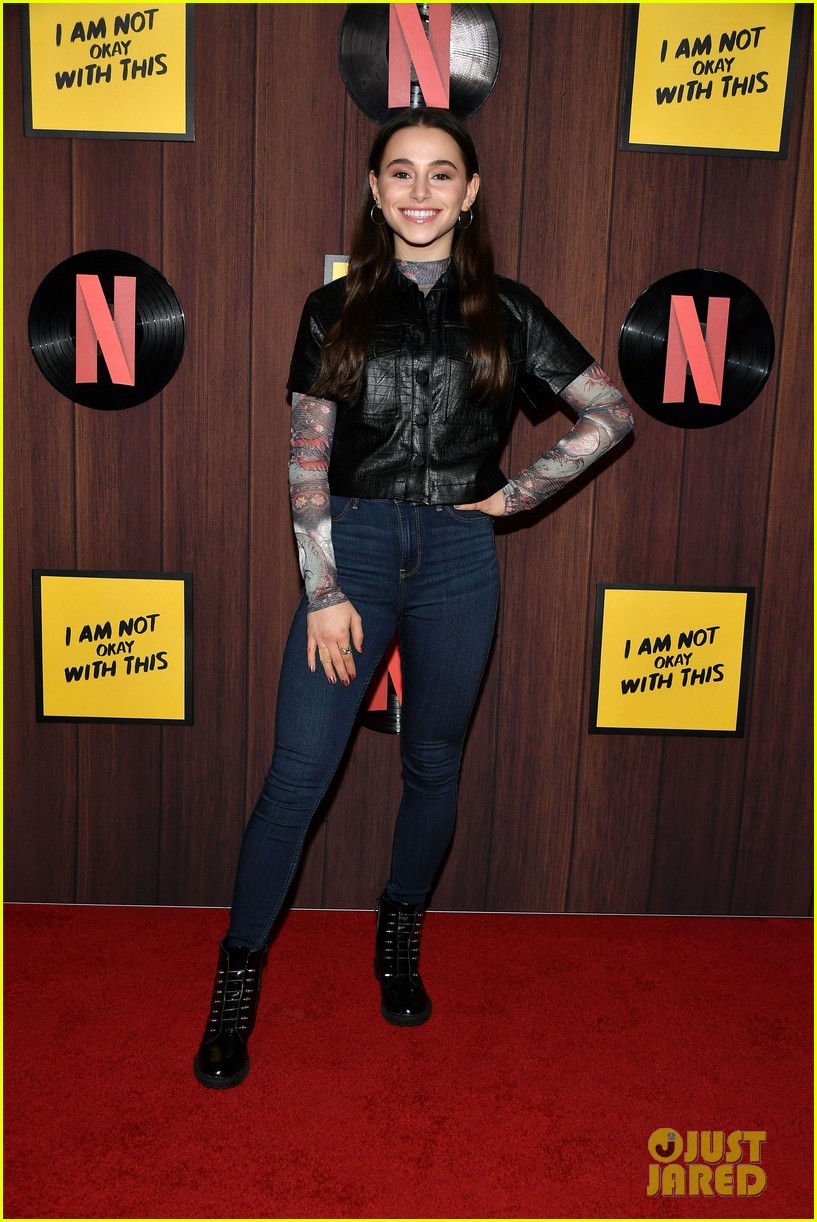 on my block more netflix stars at i am not okay with this premiere 13