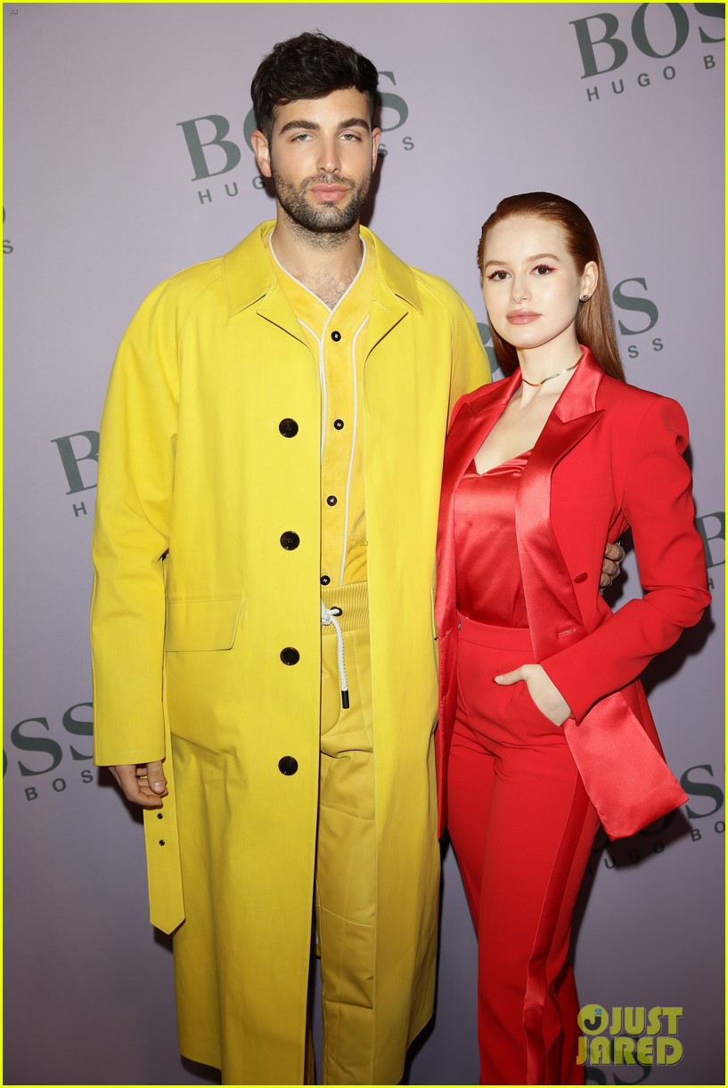 madelaine petsch surrounds herself with friends at boss fashion show in milan 16