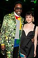 billy porter maisie williams buddy up at christopher kane fashion show 06