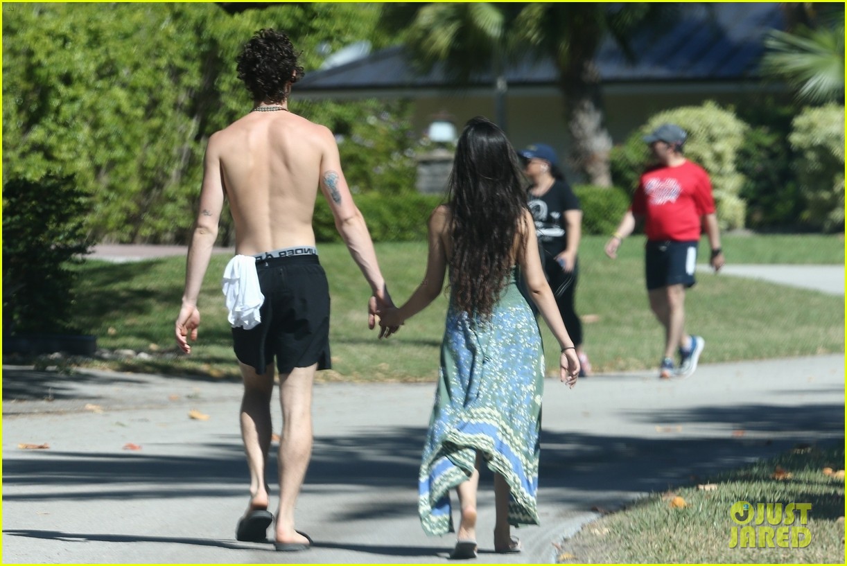 shawn mendes goes shirtless for sunday stroll with camila cabello 05