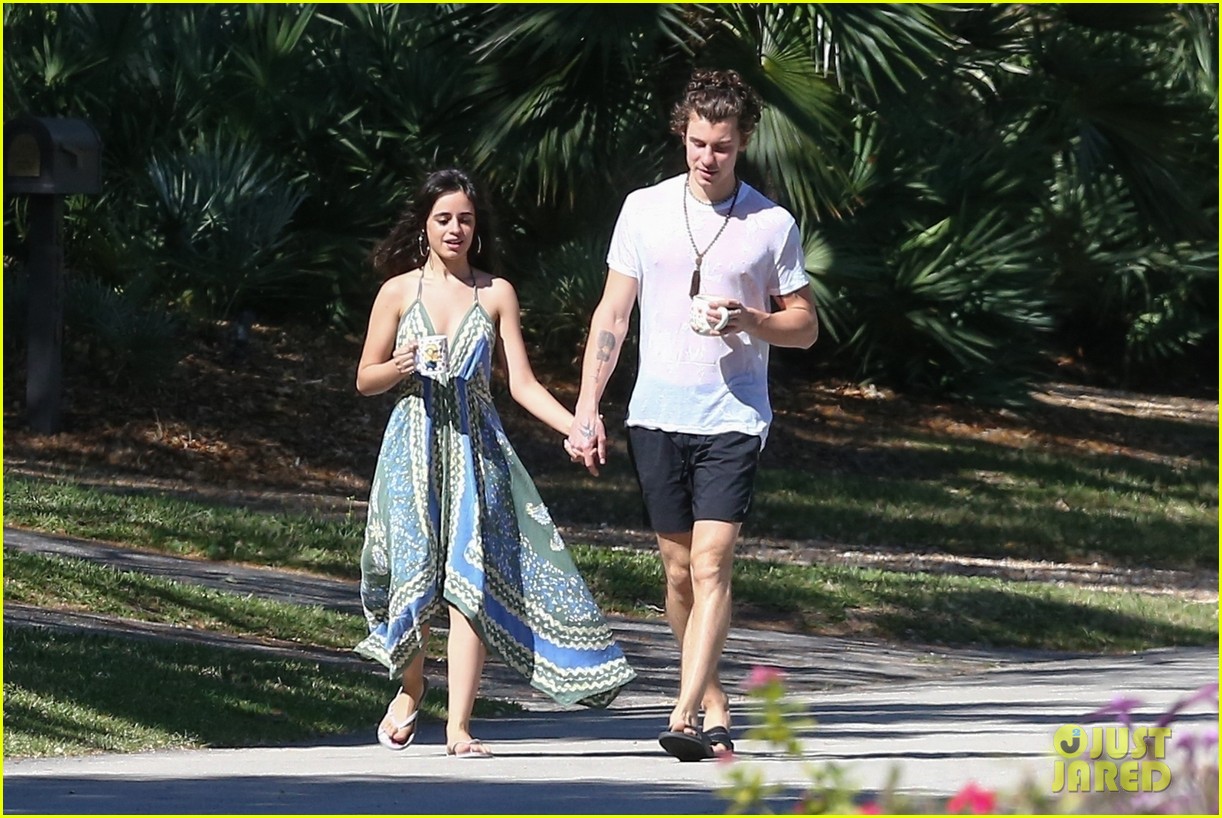 shawn mendes goes shirtless for sunday stroll with camila cabello 10