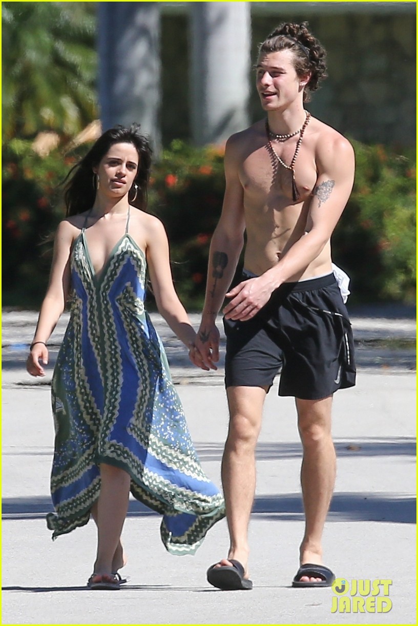 shawn mendes goes shirtless for sunday stroll with camila cabello 31