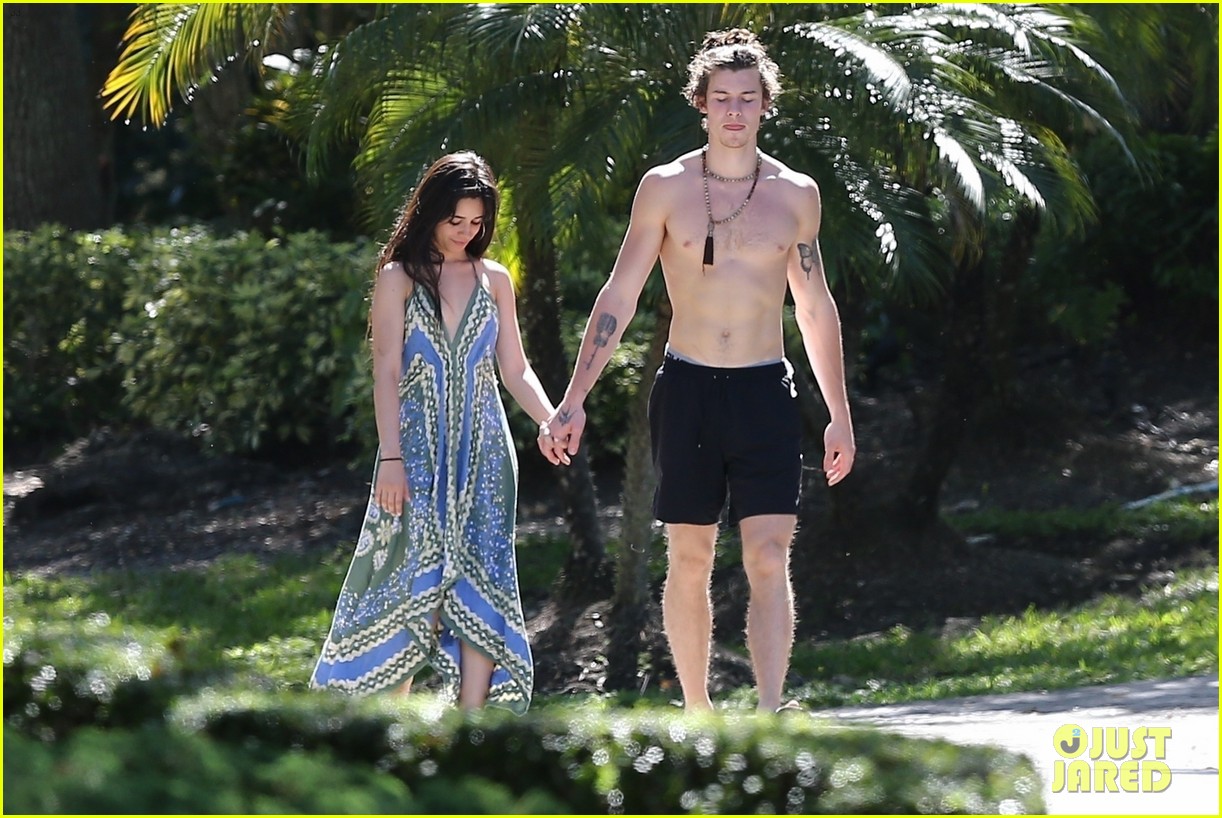 shawn mendes goes shirtless for sunday stroll with camila cabello 37