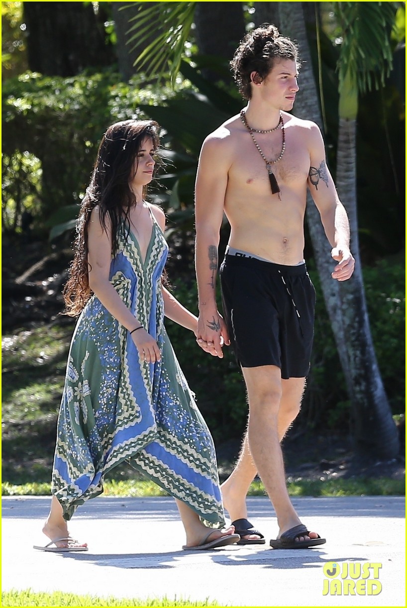 shawn mendes goes shirtless for sunday stroll with camila cabello 40