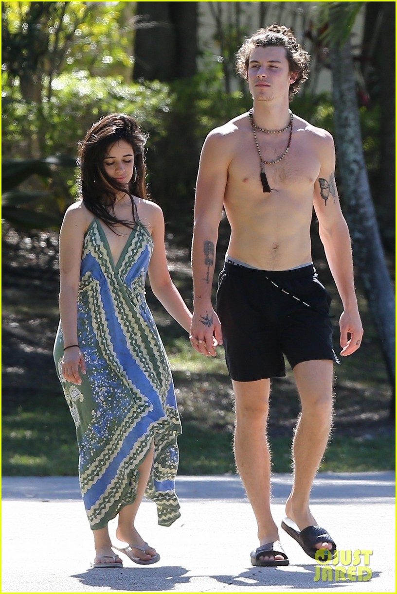 shawn mendes goes shirtless for sunday stroll with camila cabello 43