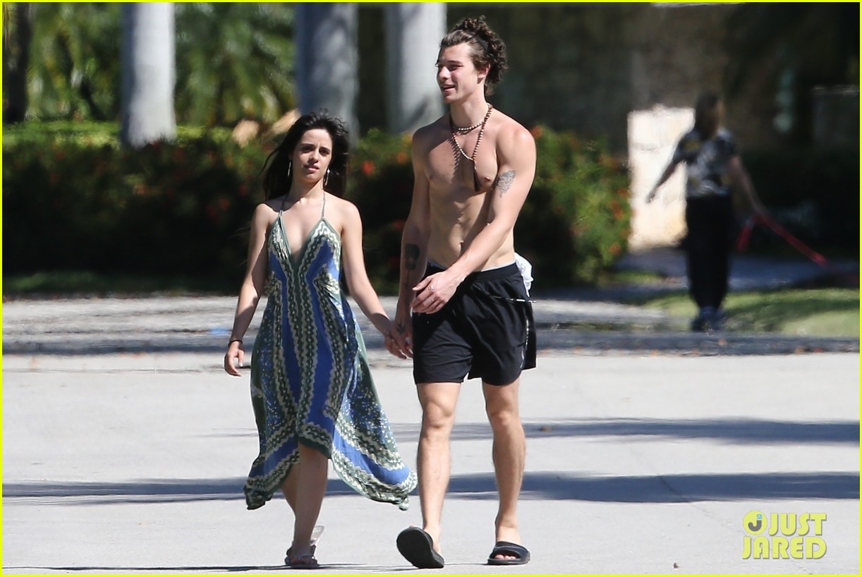 shawn mendes goes shirtless for sunday stroll with camila cabello 46