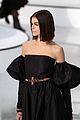 kaia gerber wears strapless dress for chanel fashion show 06