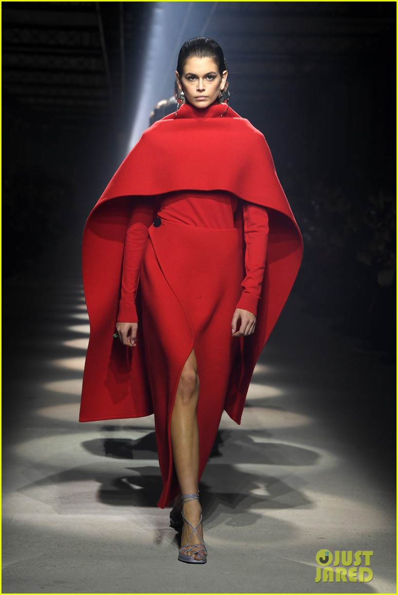 kaia gerber hits two runways at paris fashion week on sunday 01