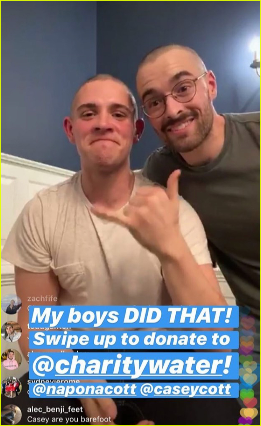 riverdale casey cott brother corey shave their heads for charity 05