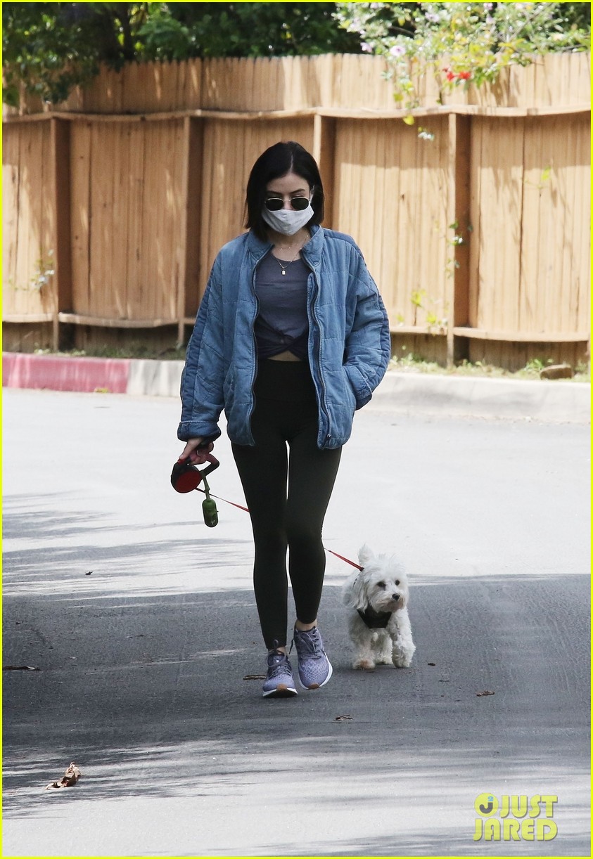 lucy hale mask elvis daily walk 01