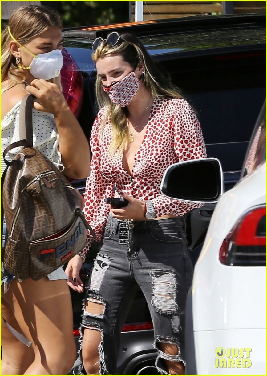 ruby rose bella thorne attend a drive by birthday party 09