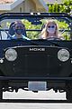 sophie turner wears form fitting dress out on drive with joe jonas 25