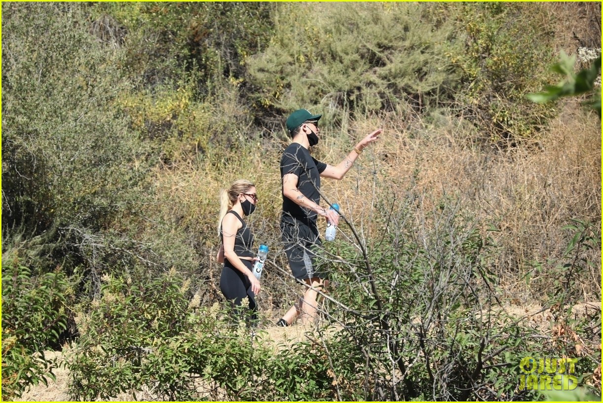 ashley benson g eazy hold hands hiking in the hills 02