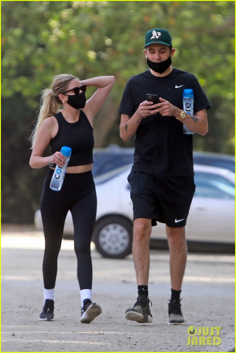 ashley benson g eazy hold hands hiking in the hills 07