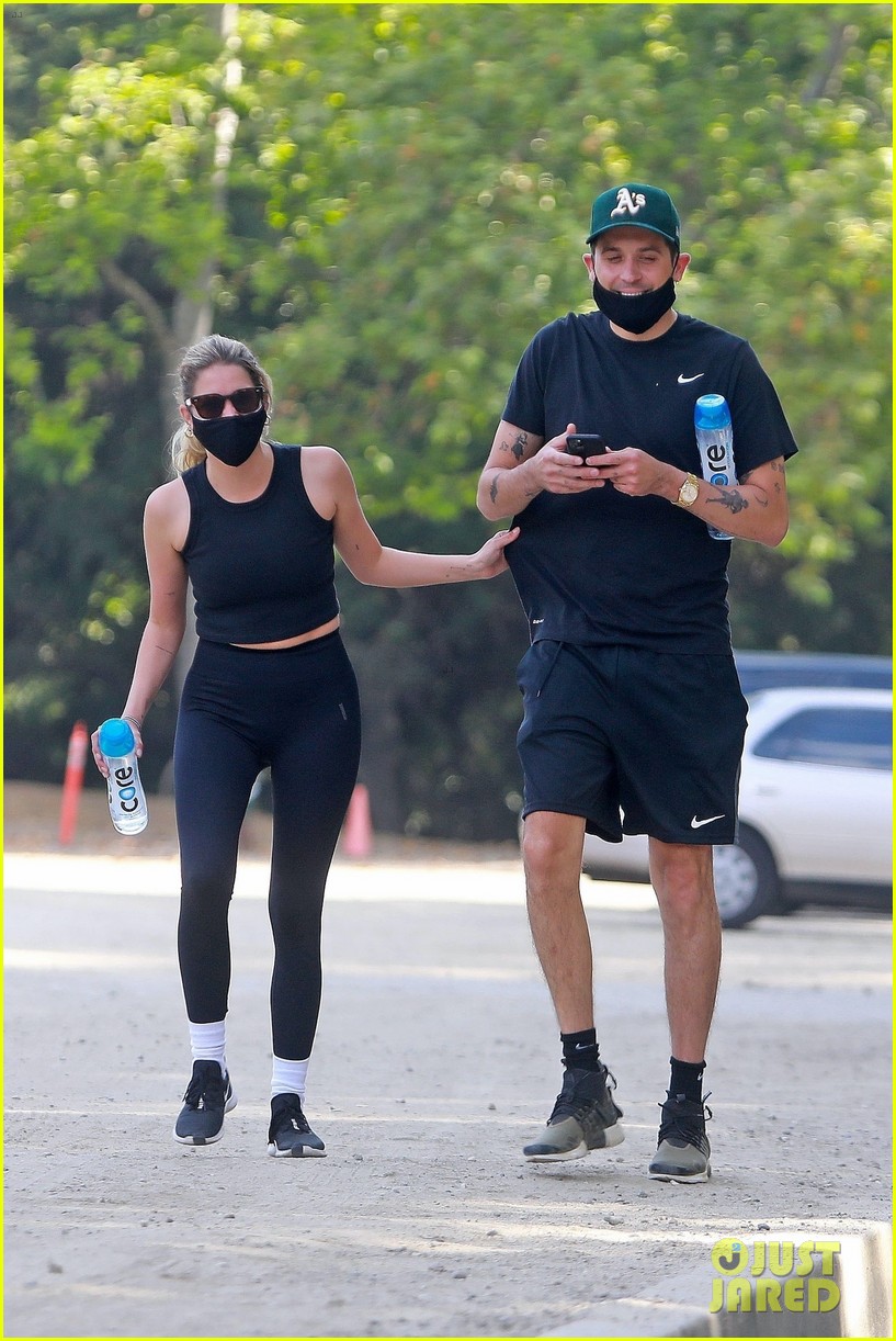 ashley benson g eazy hold hands hiking in the hills 14