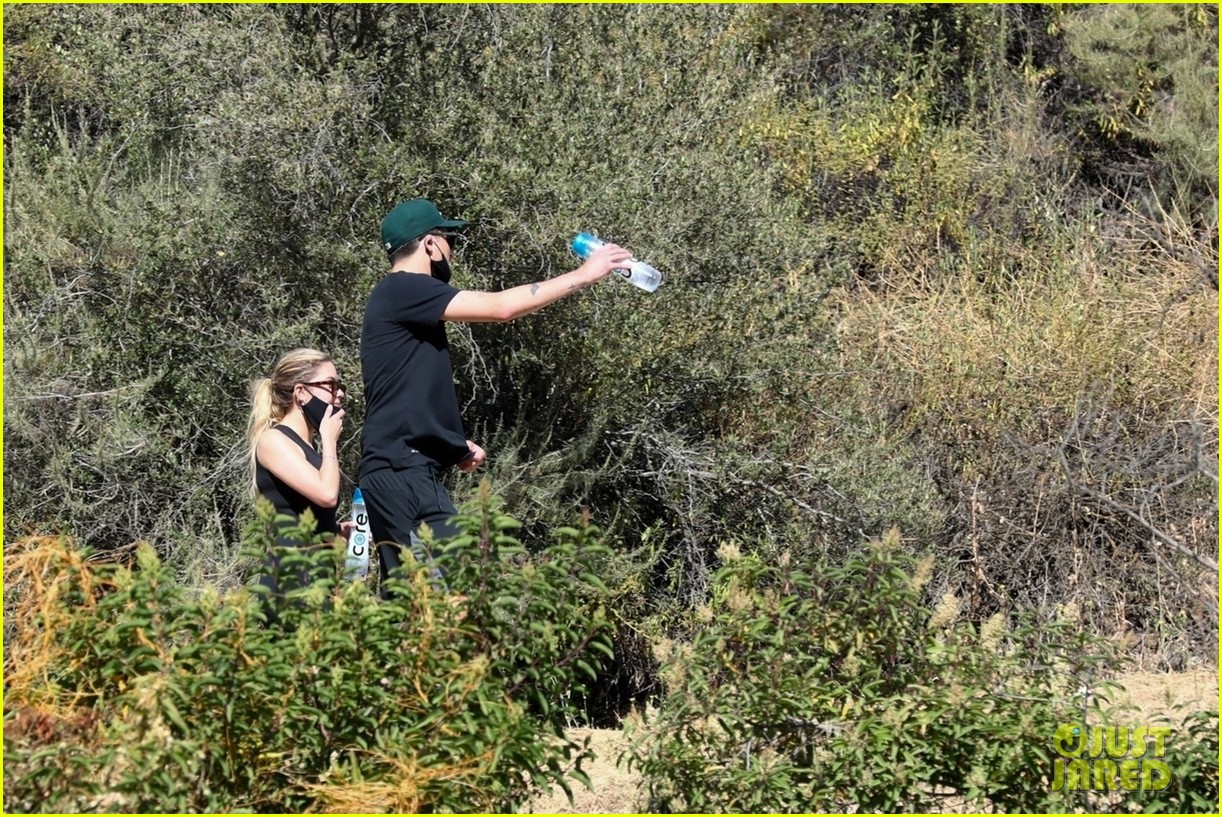 ashley benson g eazy hold hands hiking in the hills 23