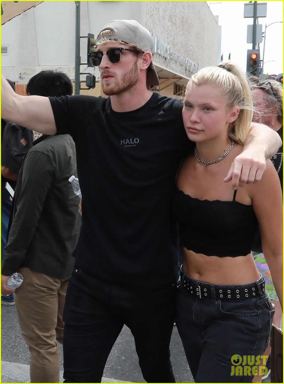 logan paul josie canseco show their support at black lives matter protest 02