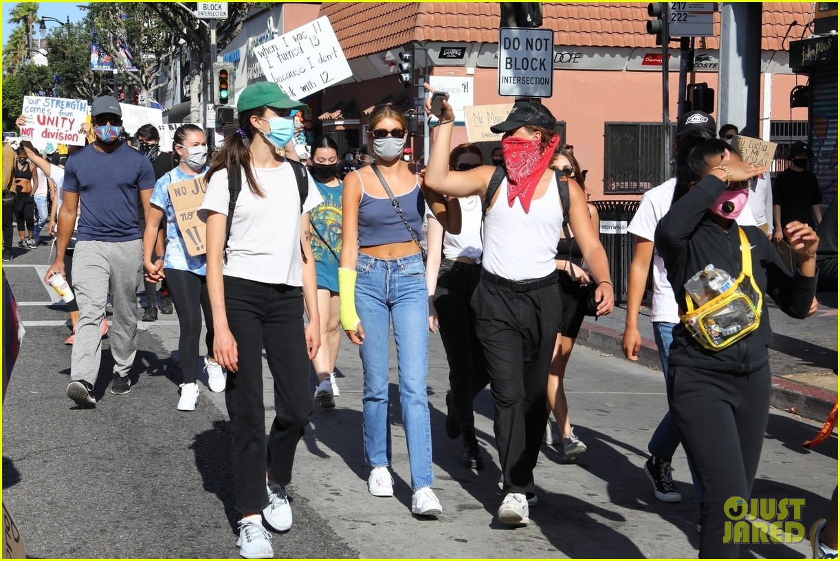 cole sprouse kaia gerber black lives matter protest 24