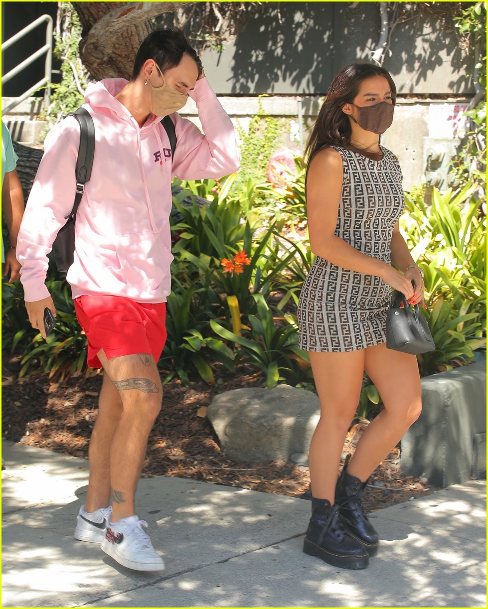 addison rae bryce hall grab lunch together in weho 02