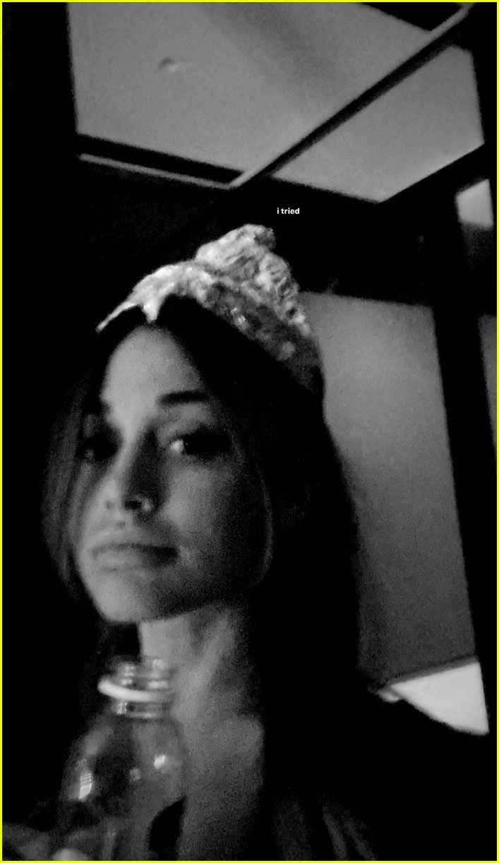 ariana grande dalton gomez try to recreate foil hats from signs movie 01