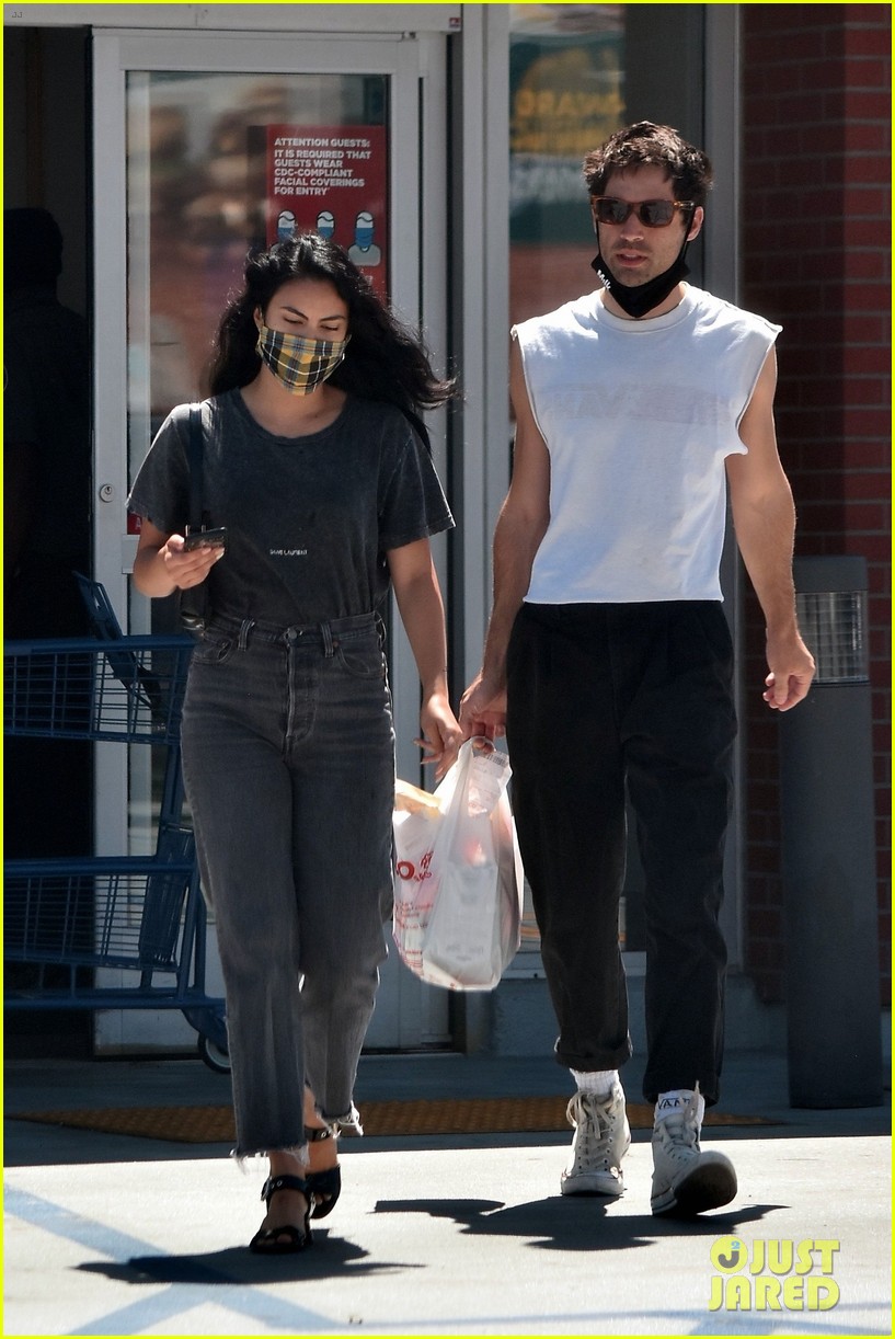 camila mendes beau grayson vaughan pick up goodies for pup truffle 01
