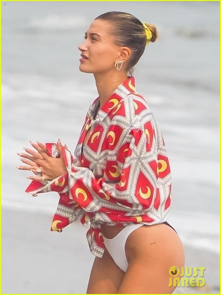 kendall jenner hailey bieber check out the waves in malibu 01