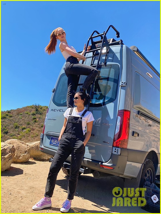 see pics from madelaine petch birthday road trip with camila mendes 03