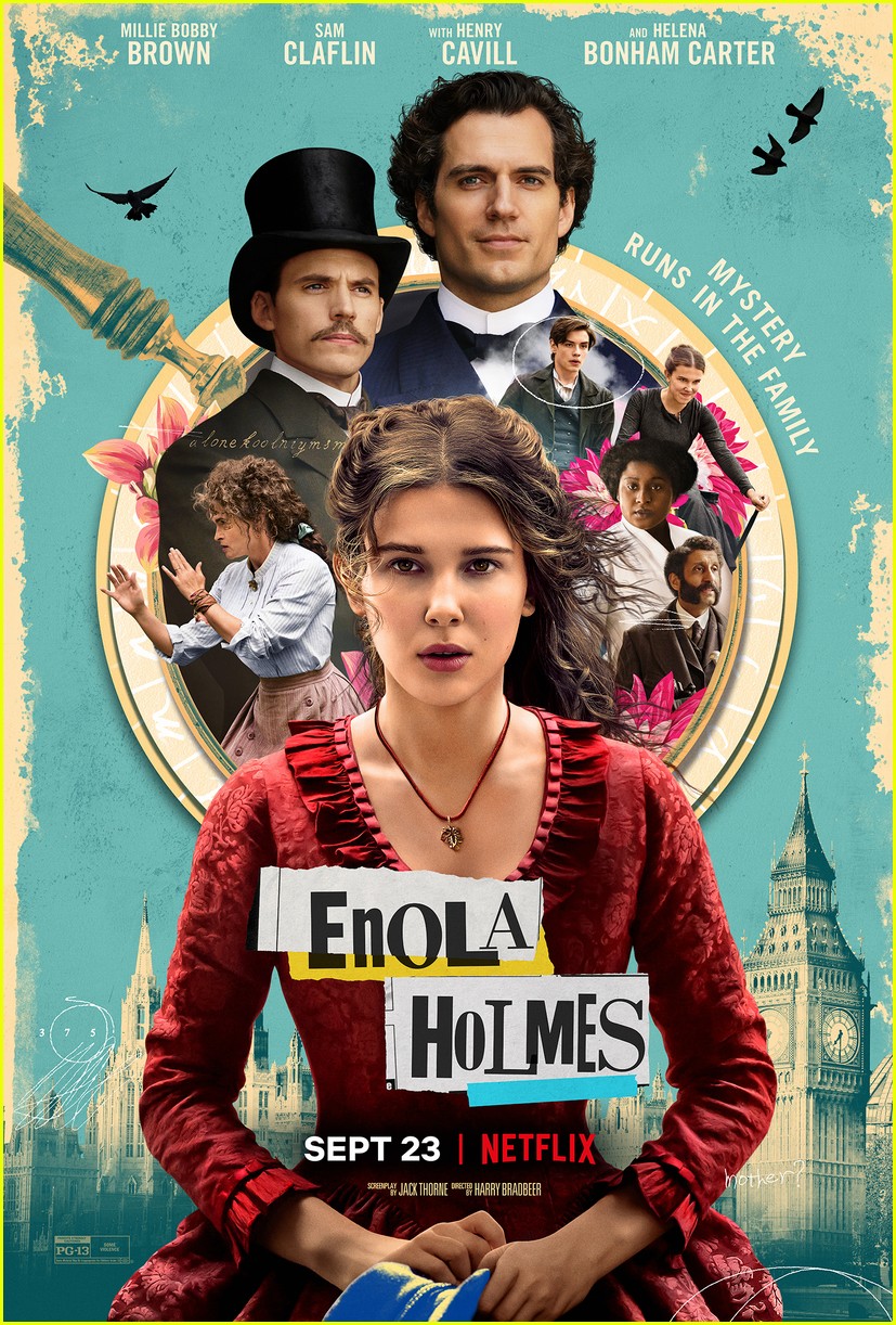 millie bobby brown shares enola holmes movie poster 01