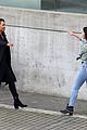 candice patton back on the flash set filming with victoria park 09