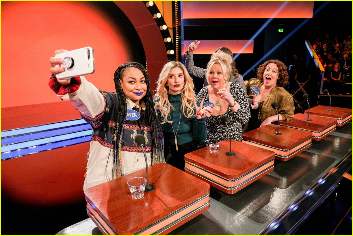 disney channel moms faced off against mixed ish cast on celebrity family feud 23