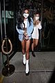 teala dunn grabs dinner with friends after kissing bella thorne on tiktok 01